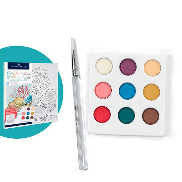 Faber-Castell Watercolour Paint By Numbers (Coastal)