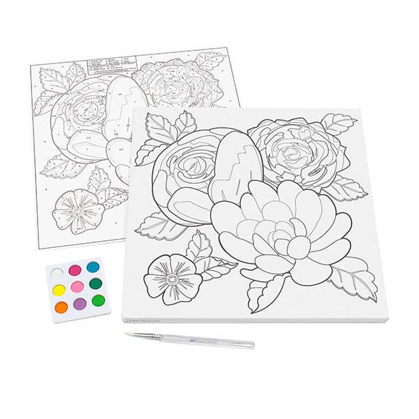 Faber-Castell Watercolour Paint By Numbers (Floral)