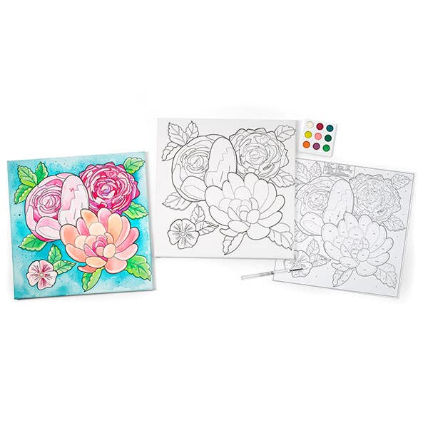 Faber-Castell Watercolour Paint By Numbers (Floral)