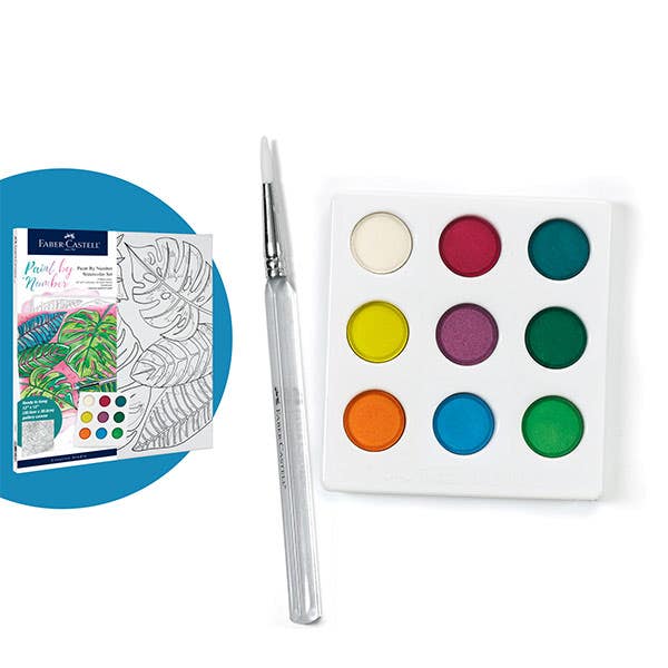 Faber-Castell Watercolour Paint By Numbers (Tropical)