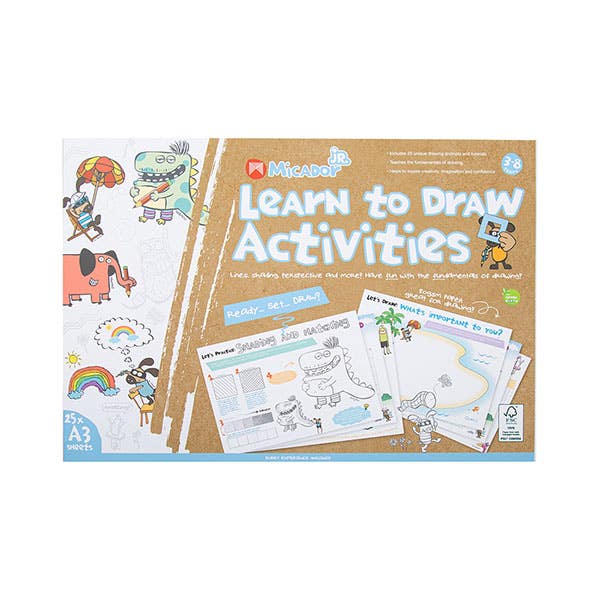 Micador Jr Learn to Draw Activities Pad