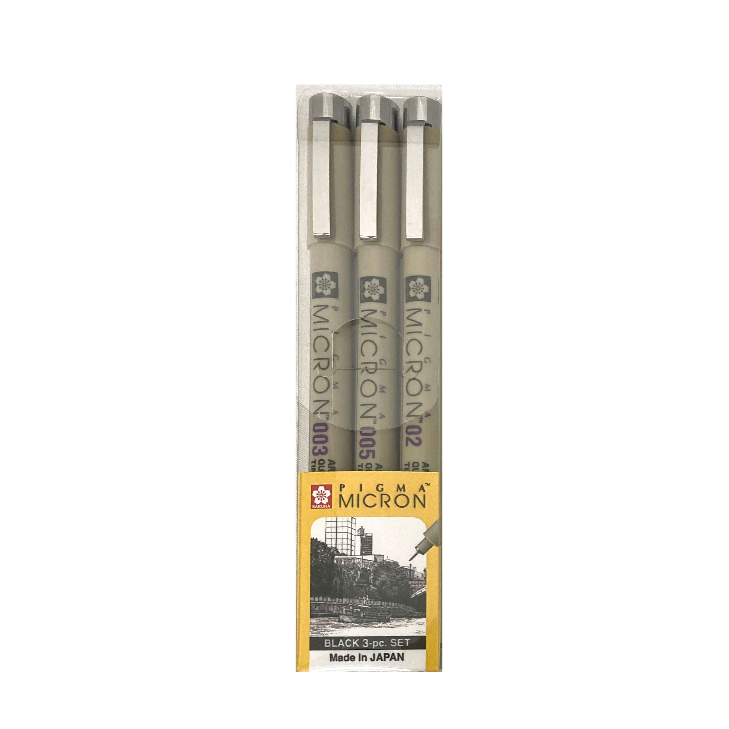 Sakura Pigma Micron Fineliner Pen Black Sets