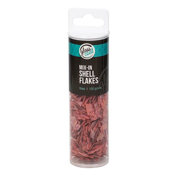 Glass Coat Resin Mix-In Shell Flakes