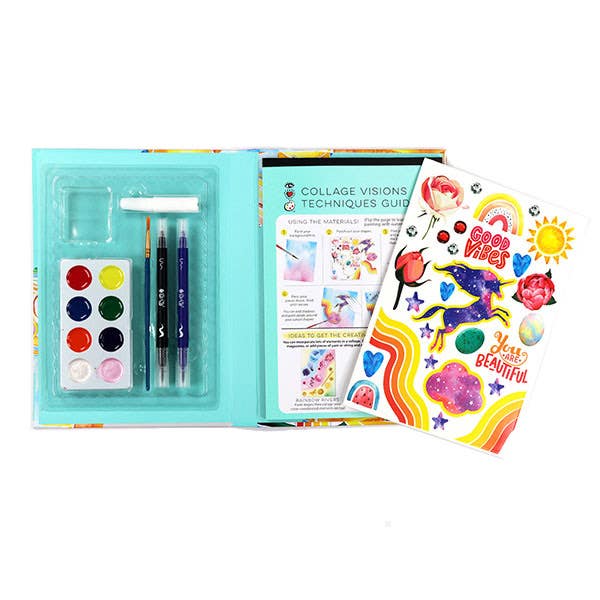 I Heart Art Collage Visions Art Journal Set