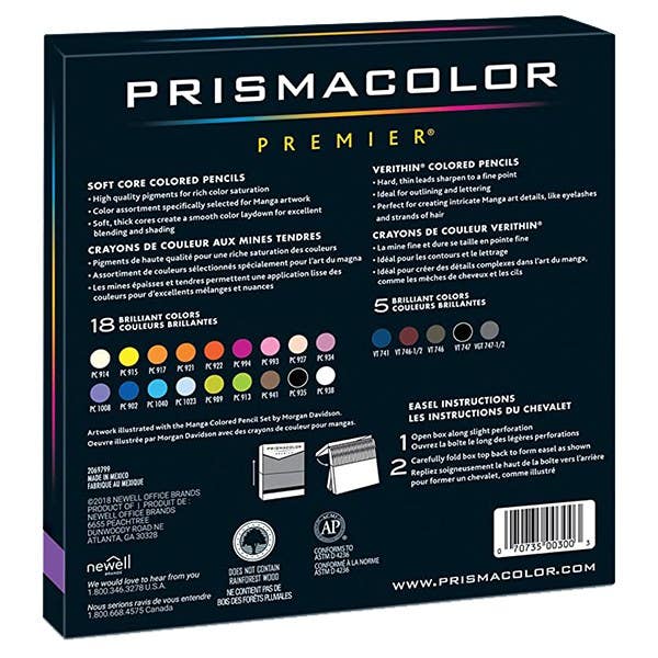 Prismacolor Premier Coloured Pencil Manga Set 23