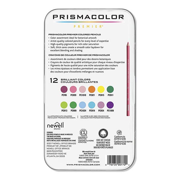 Prismacolor Premier Coloured Pencil Botanical Garden Set 12