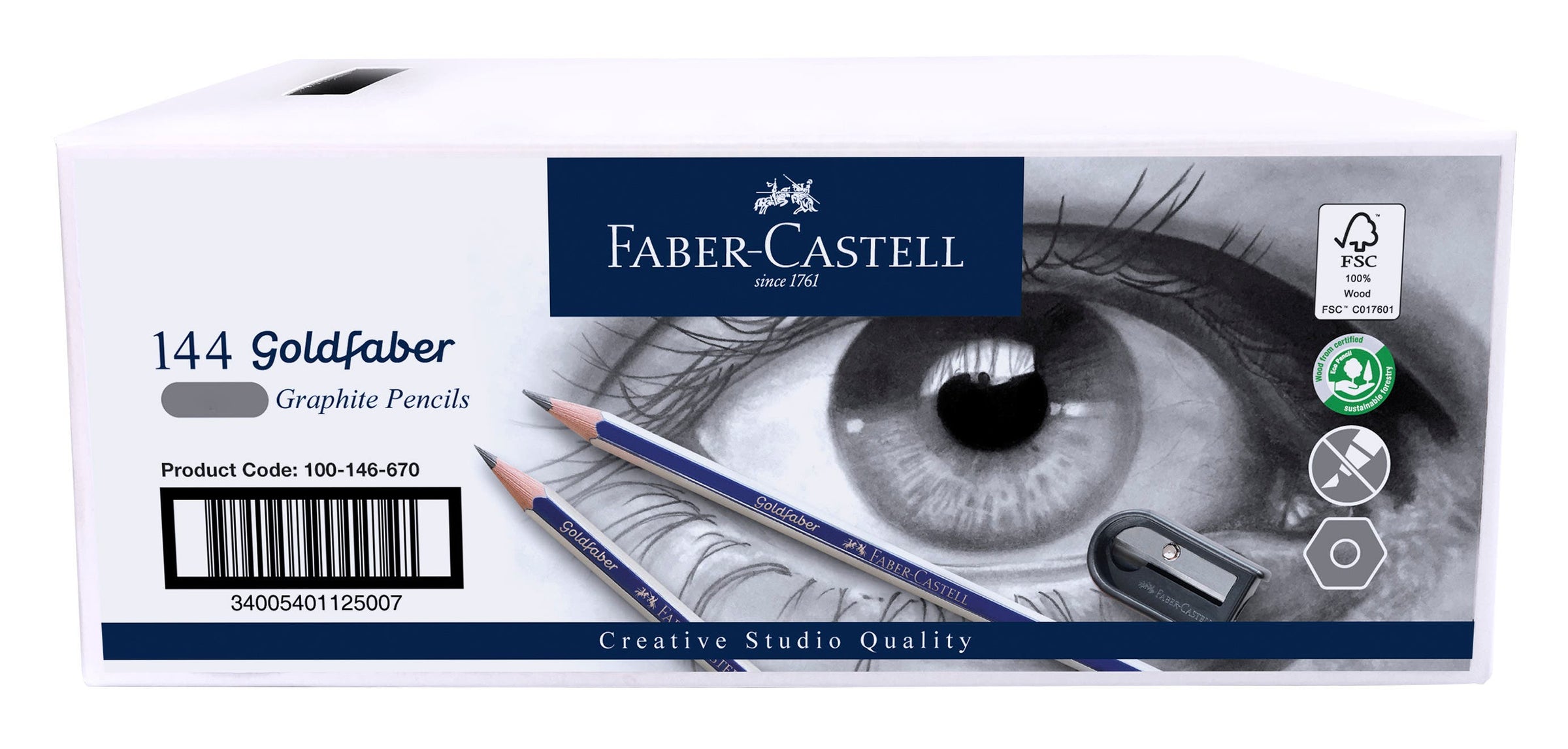 Faber-Castell Goldfaber Graphite Pencil Box 144