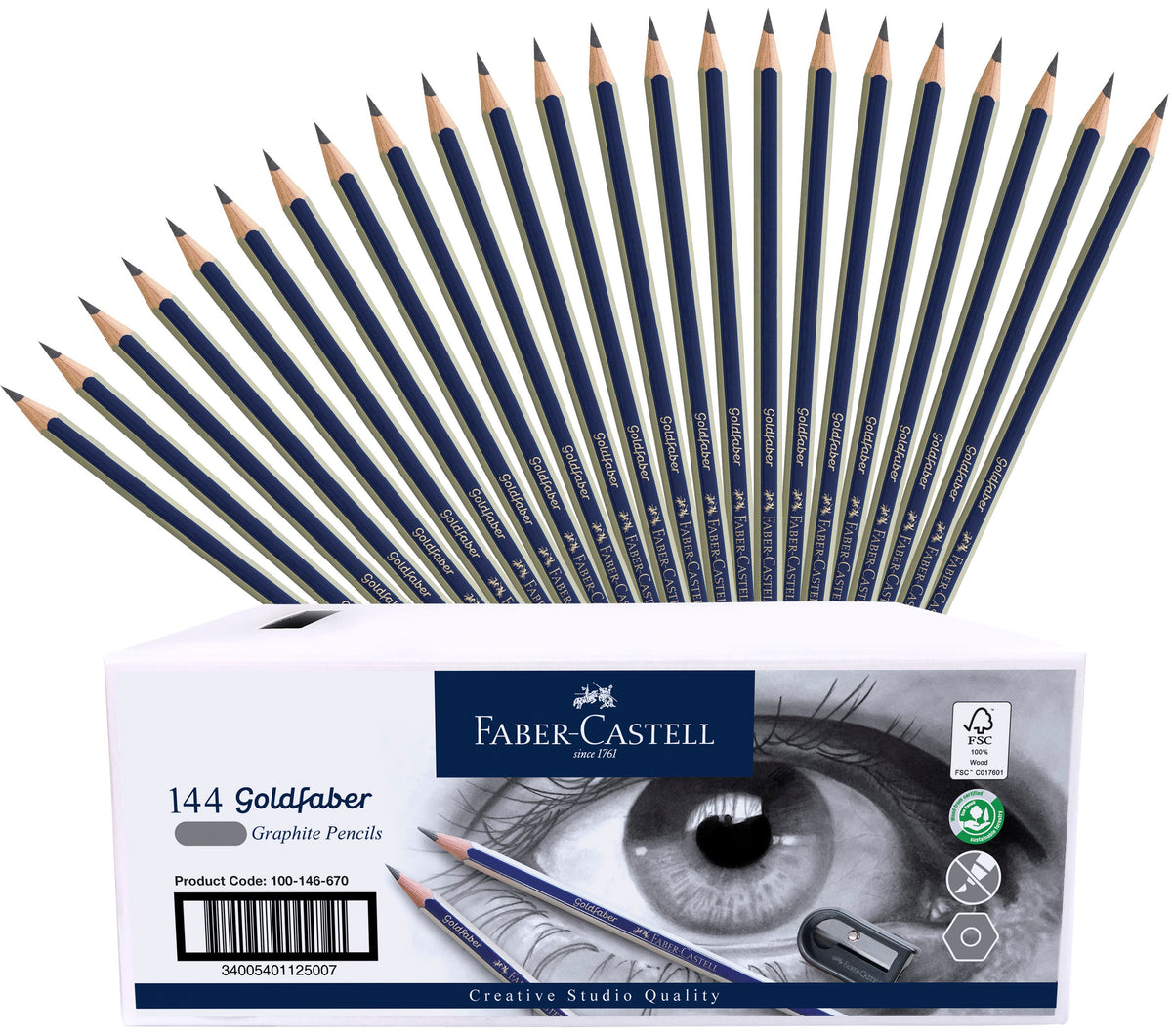 Faber-Castell Goldfaber Graphite Pencil Box 144
