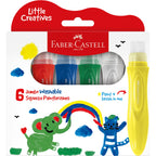 Faber-Castell Little Creatives Jumbo Washable Squeezing Paint Brushes Pack 6