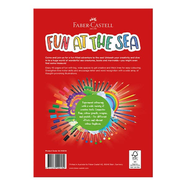 Faber-Castell Fun at the Sea Colouring Book