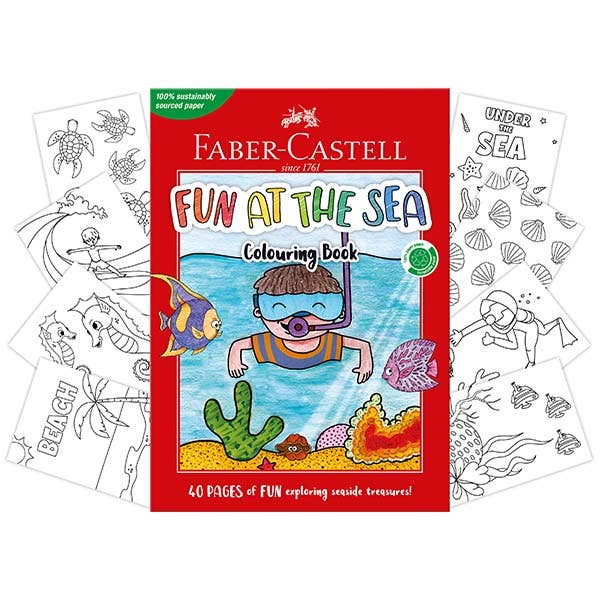 Faber-Castell Fun at the Sea Colouring Book