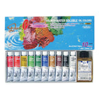 Holbein Water Soluble Oil Colour Set + 40ml Linseed Oil