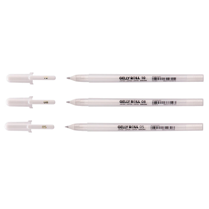 Sakura Gelly Roll White Pens