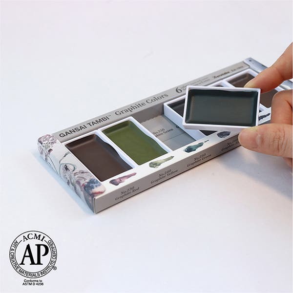 Kuretake Gansai Tambi Graphite Colour Watercolour Set