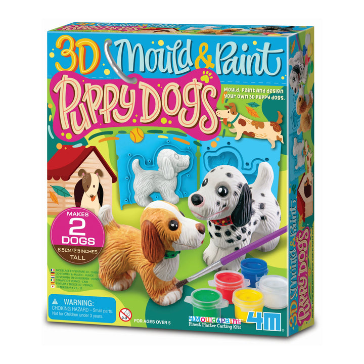 4M Mould and Paint 3D Puppy Dogs Kit