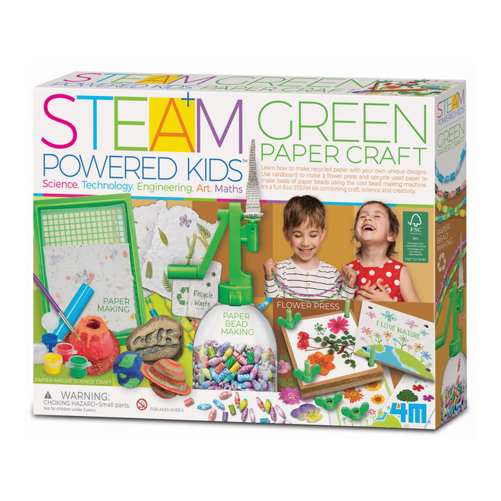 4M STEAM Powered Kids Green Paper Craft Kit