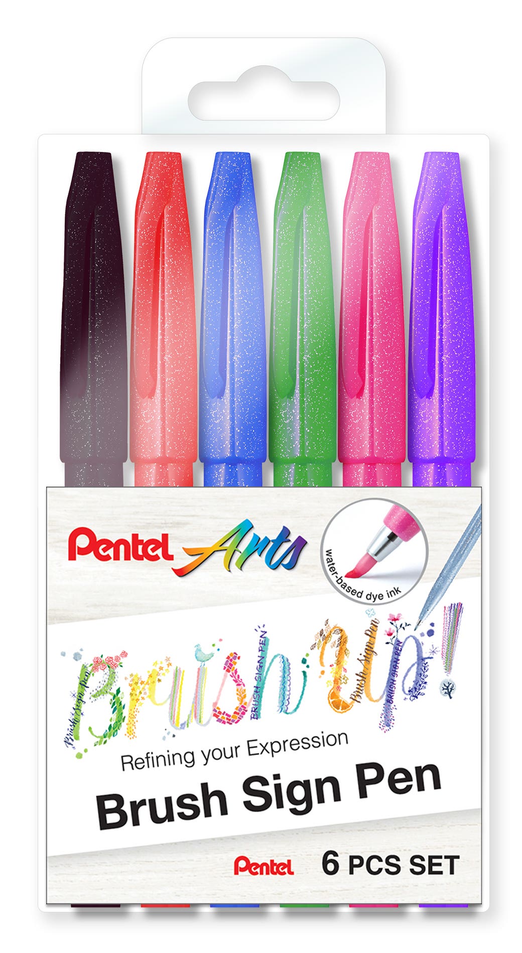 Pentel Sign Assorted Brush Pen Set