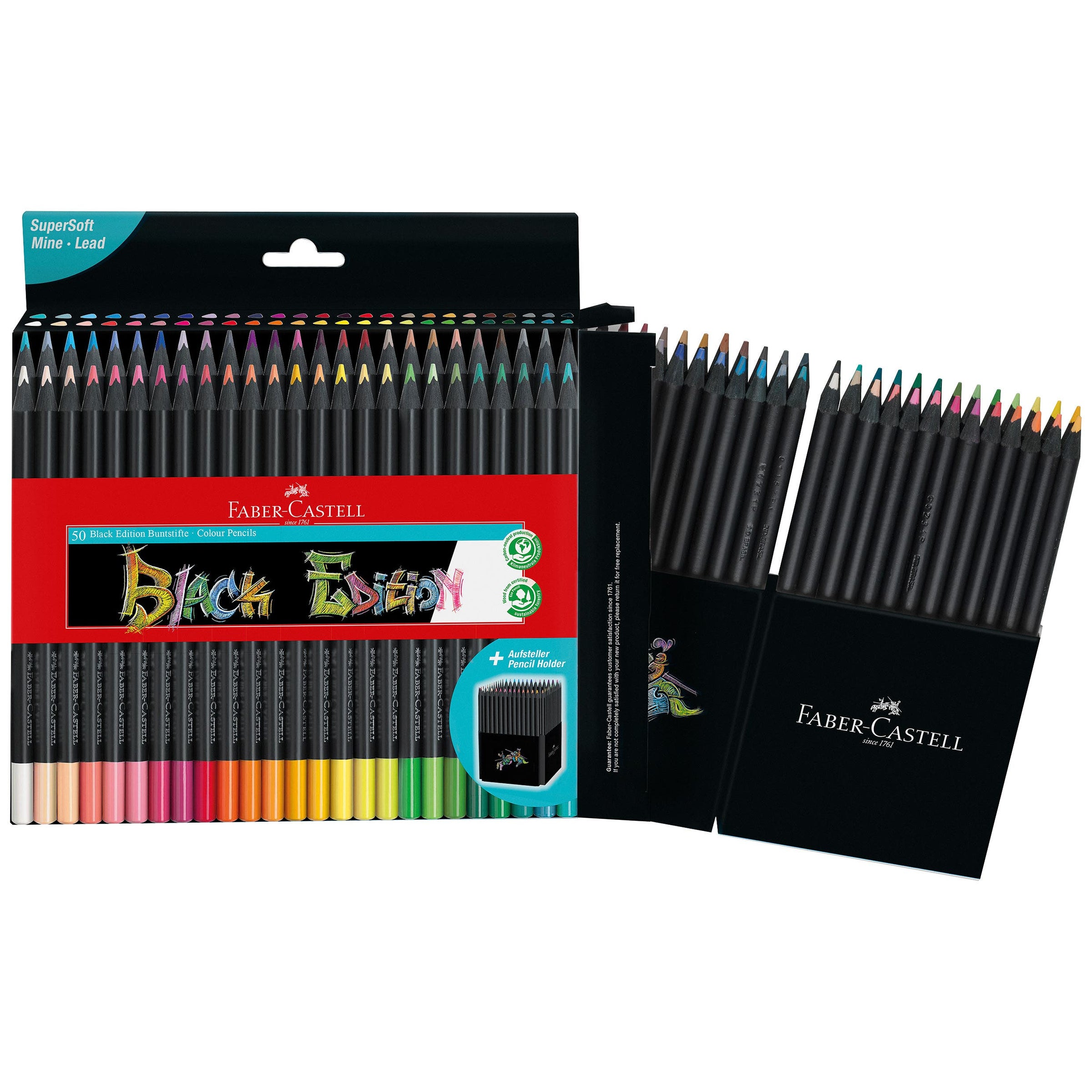 Faber-Castell Black Edition Colour Pencil Set 50