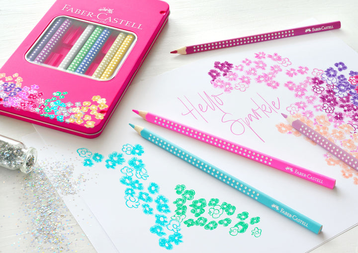 Faber-Castell Sparkle Grip Metallic Colour Pencil Set