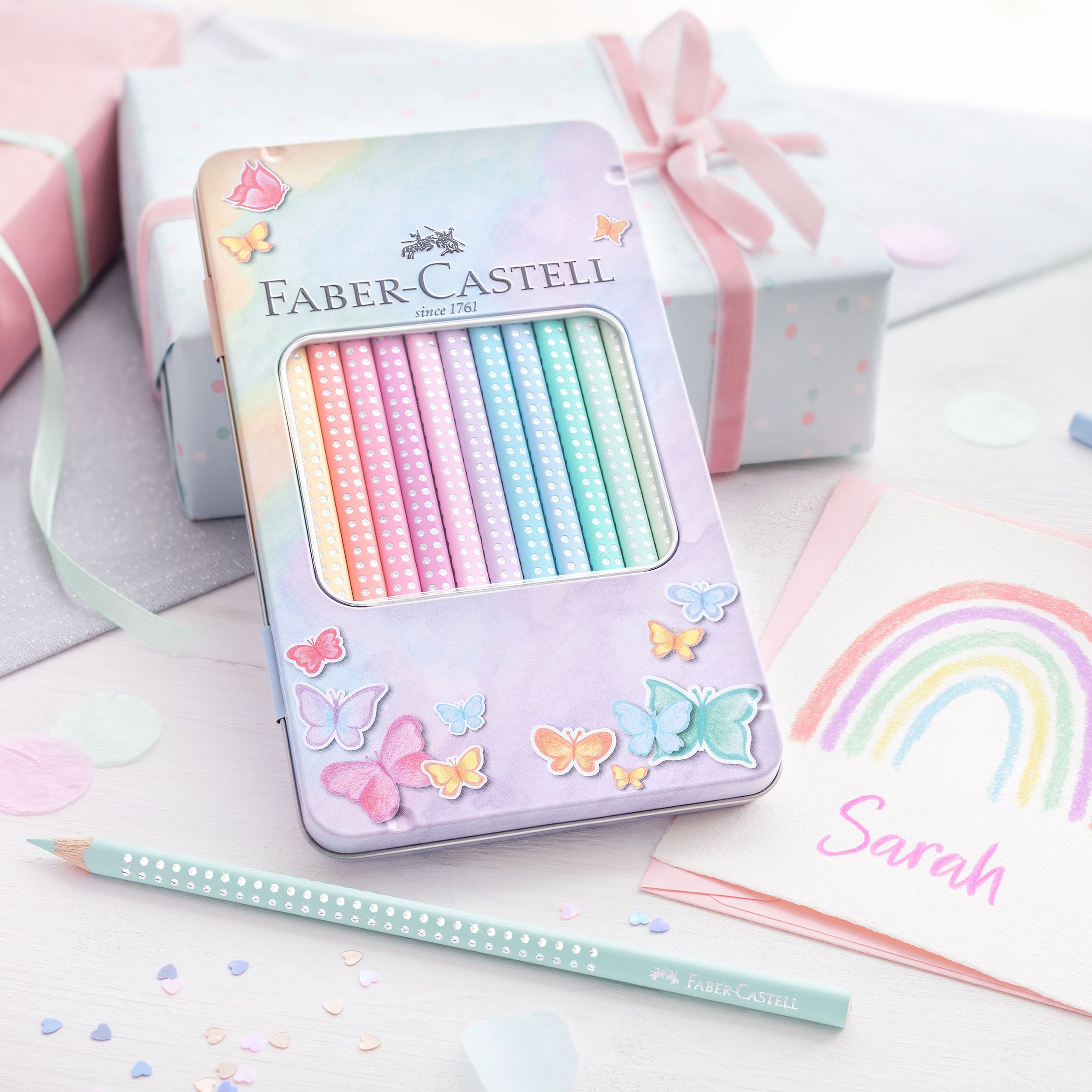 Faber-Castell Sparkle Grip Pastel Colour Pencil Set