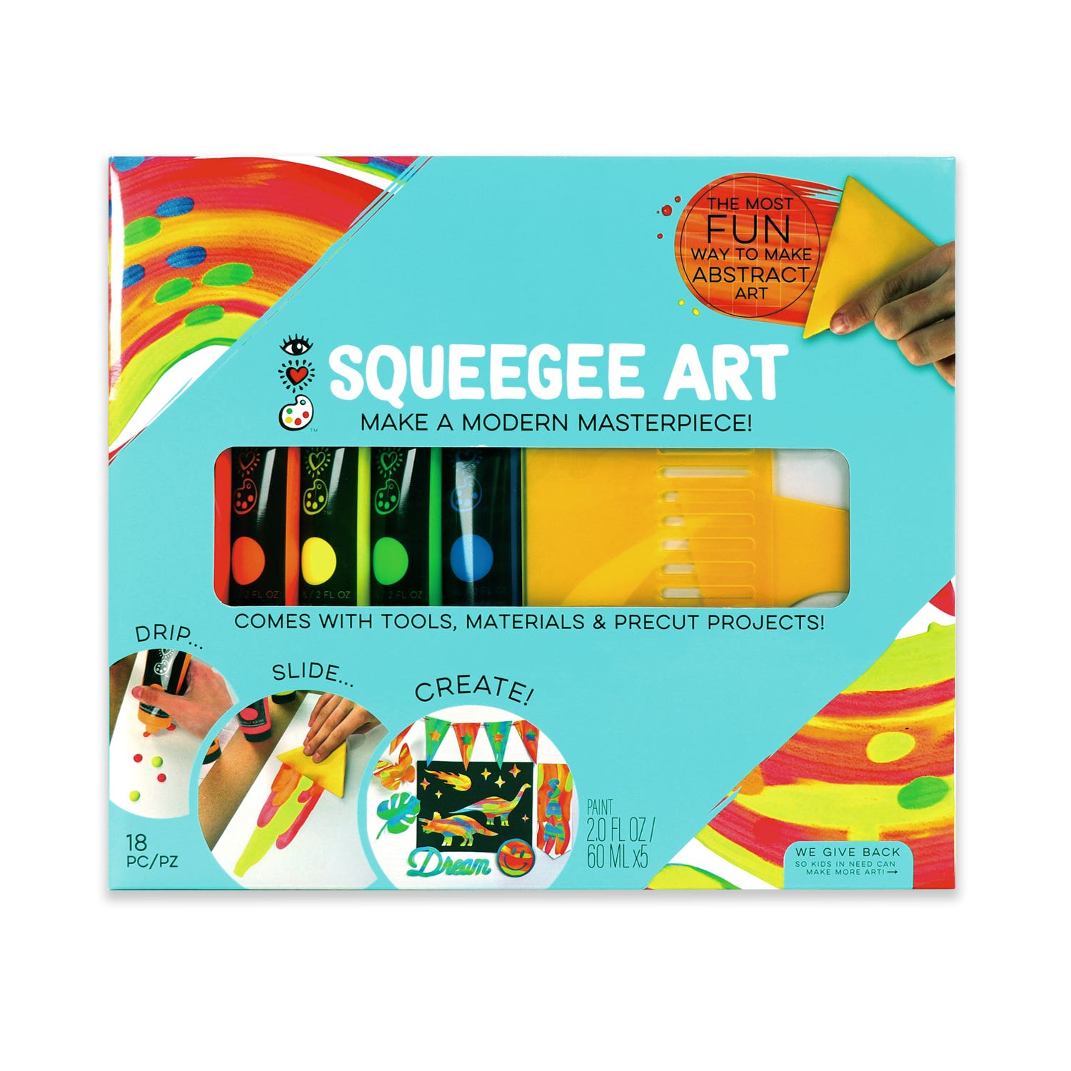 I Heart Art Squeegee Art Kit