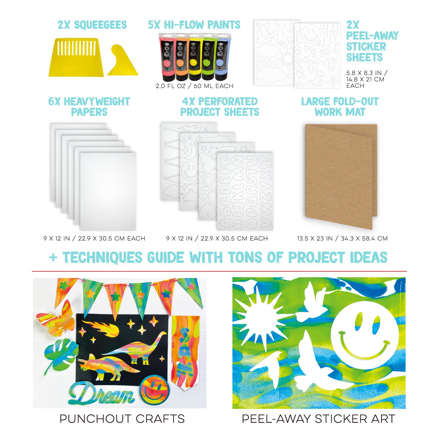 I Heart Art Squeegee Art Kit