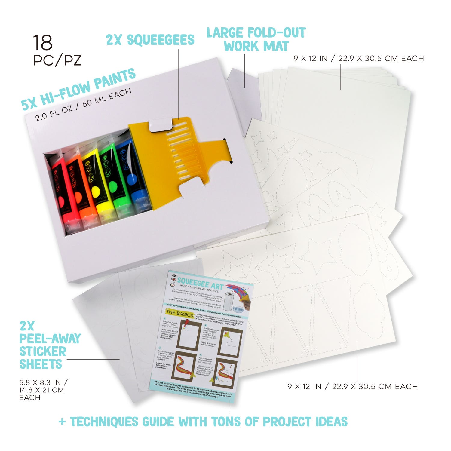 I Heart Art Squeegee Art Kit