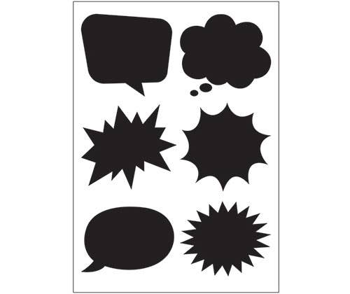 Pop Art Stencil Pattern Sheet Pack 10