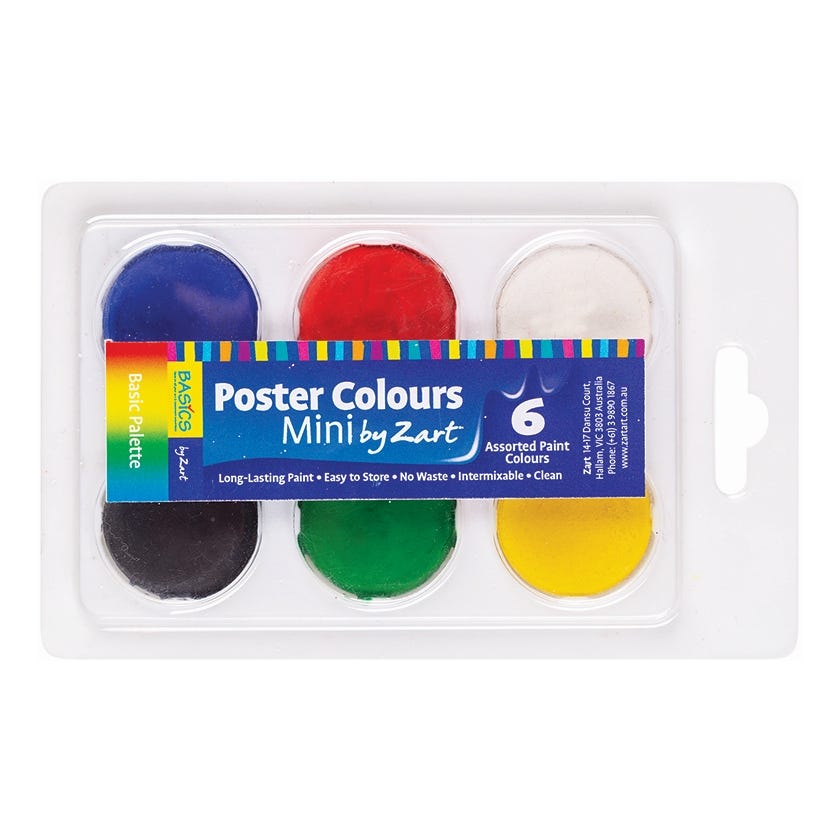 Poster Colours Mini Disc Basic Set 6
