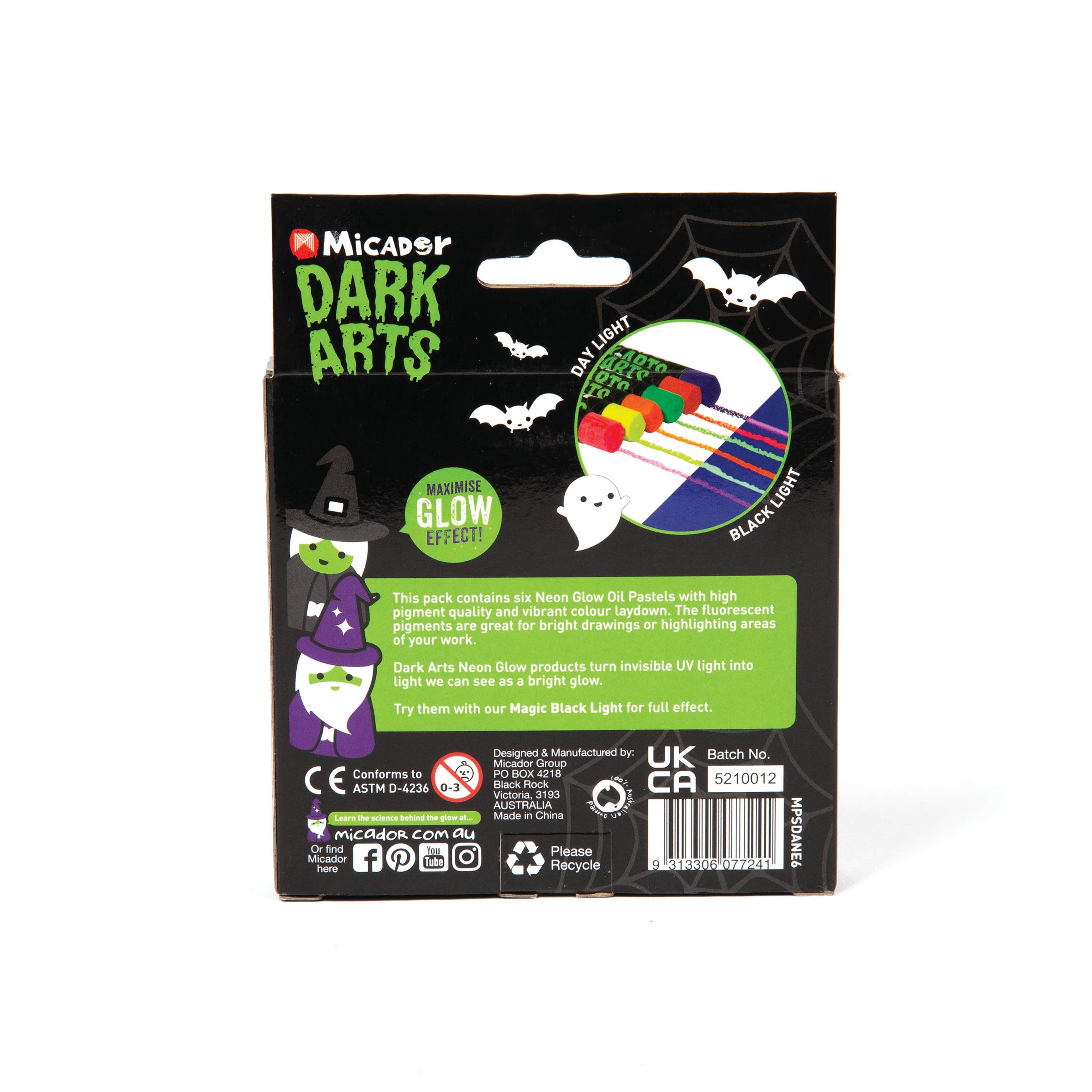Micador Dark Arts Neon Oil Pastels Set