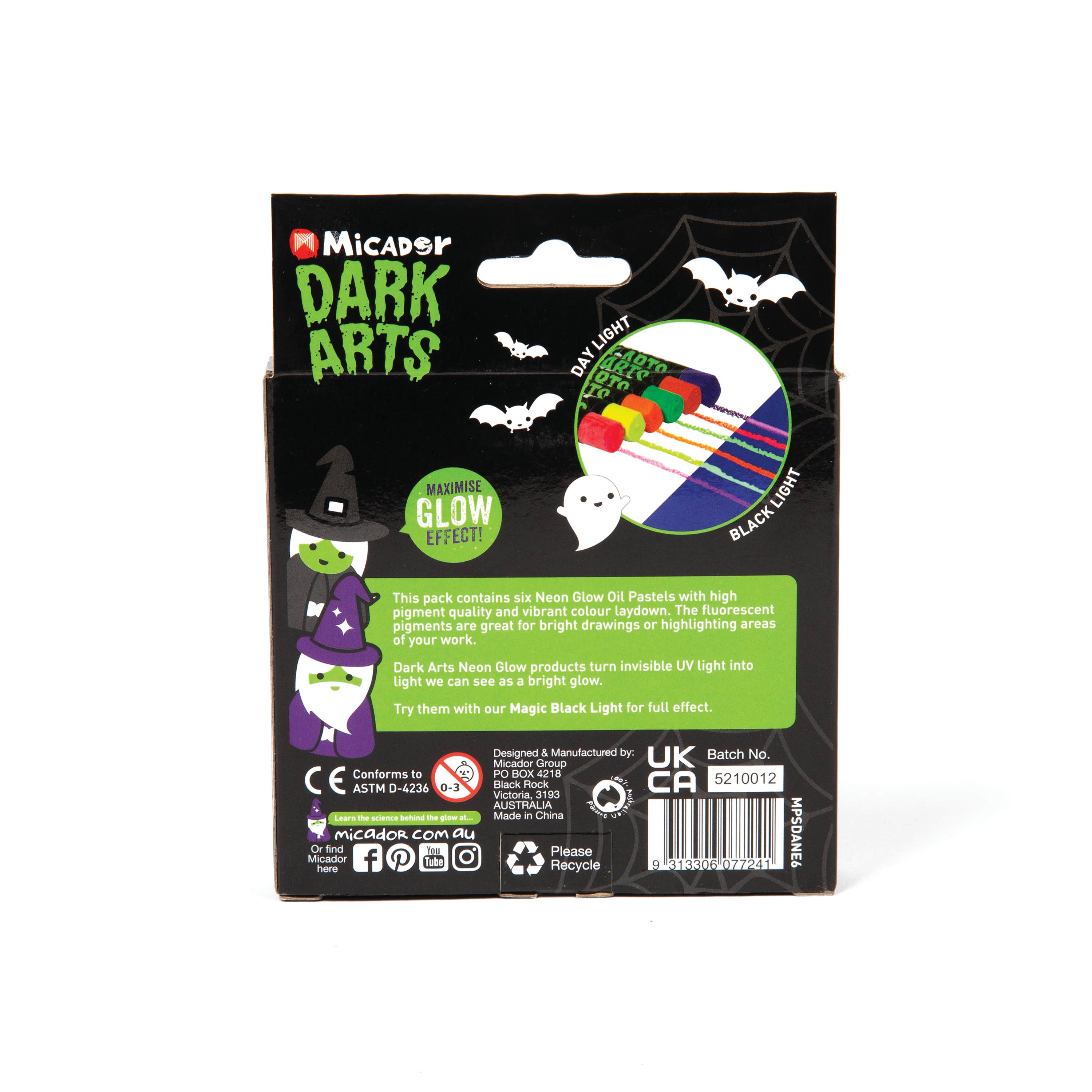 Micador Dark Arts Neon Oil Pastels Set