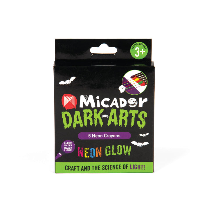 Micador Dark Arts Neon Crayons Set