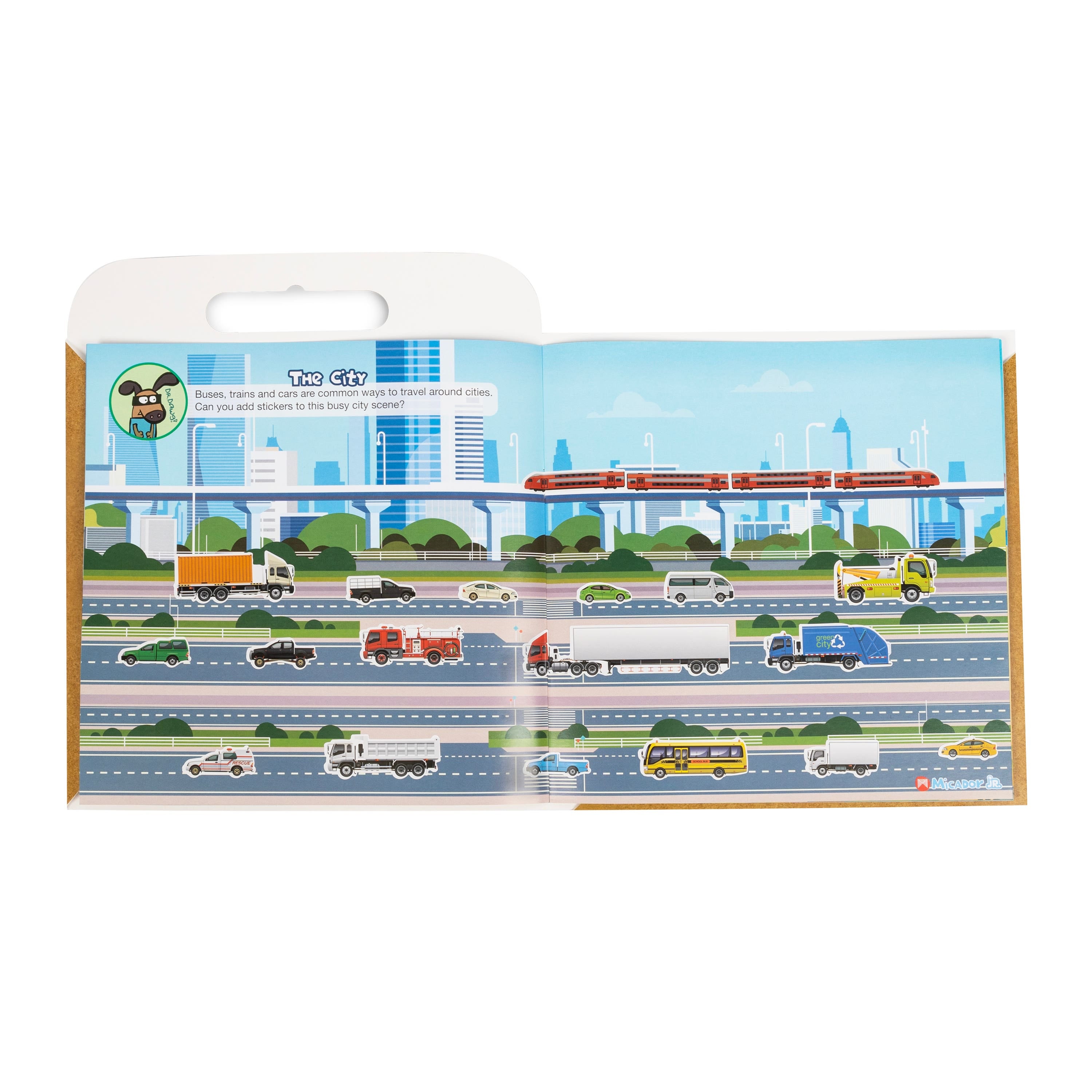 Micador Jr. Sticker Activities Book Travel