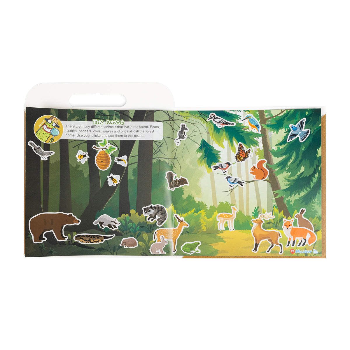 Micador Jr. Sticker Activities Book Wildlife