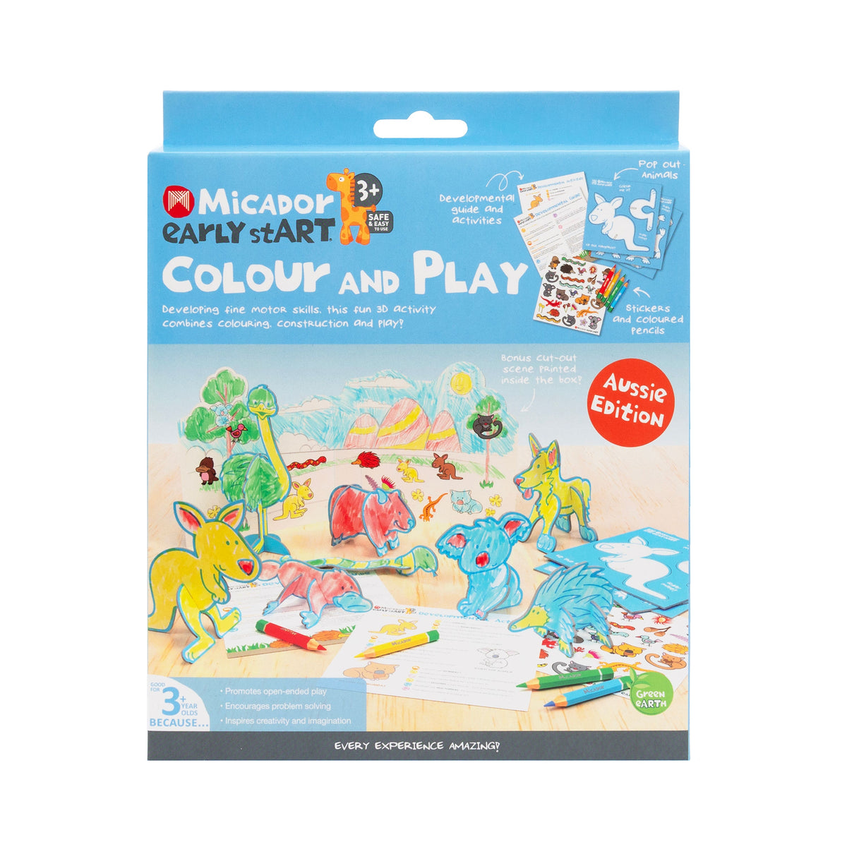 Micador Early Start Colour & Play Kit Aussie Edition