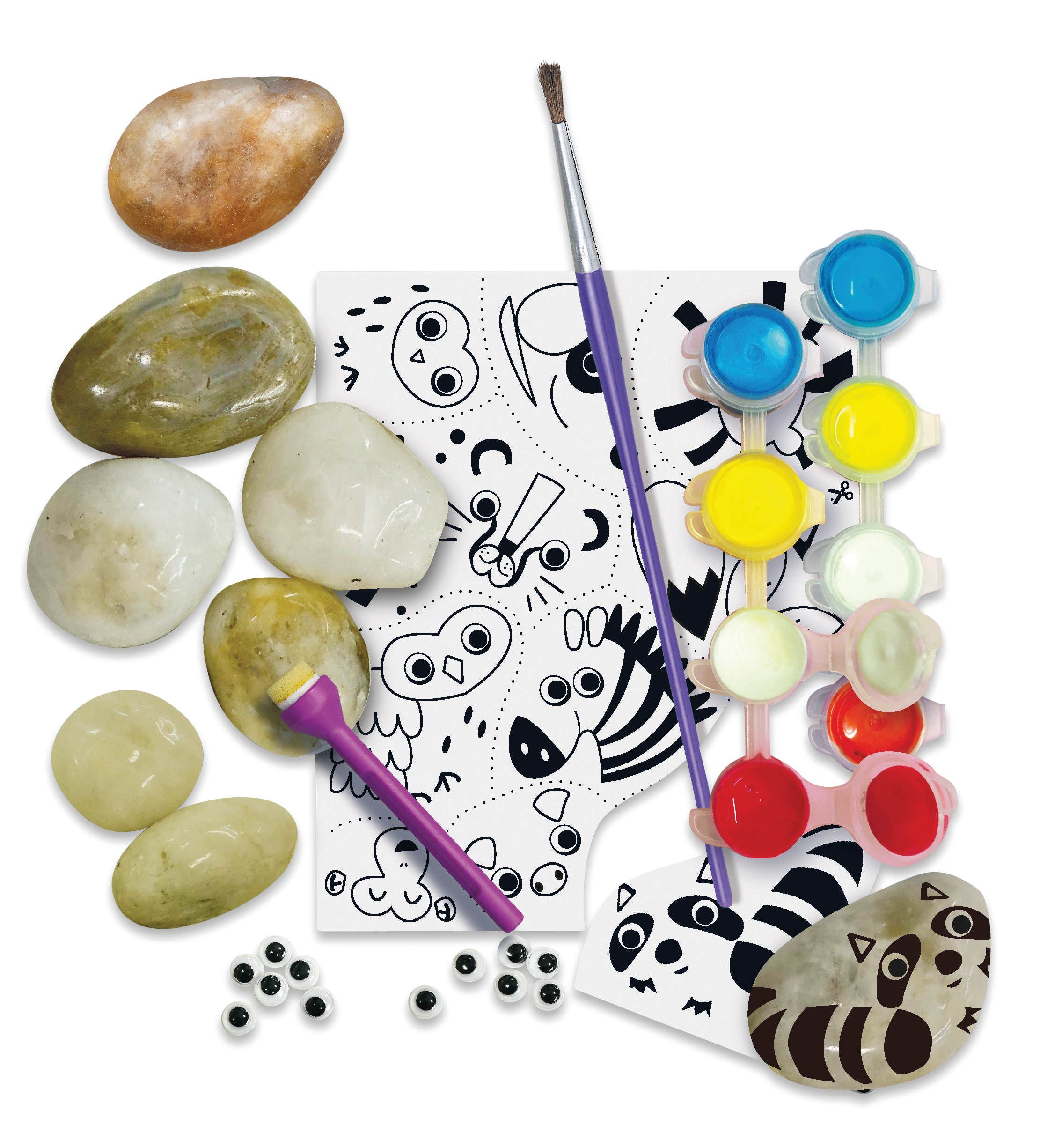 4M Kidzmaker Magical Animal Rock Painting Kit