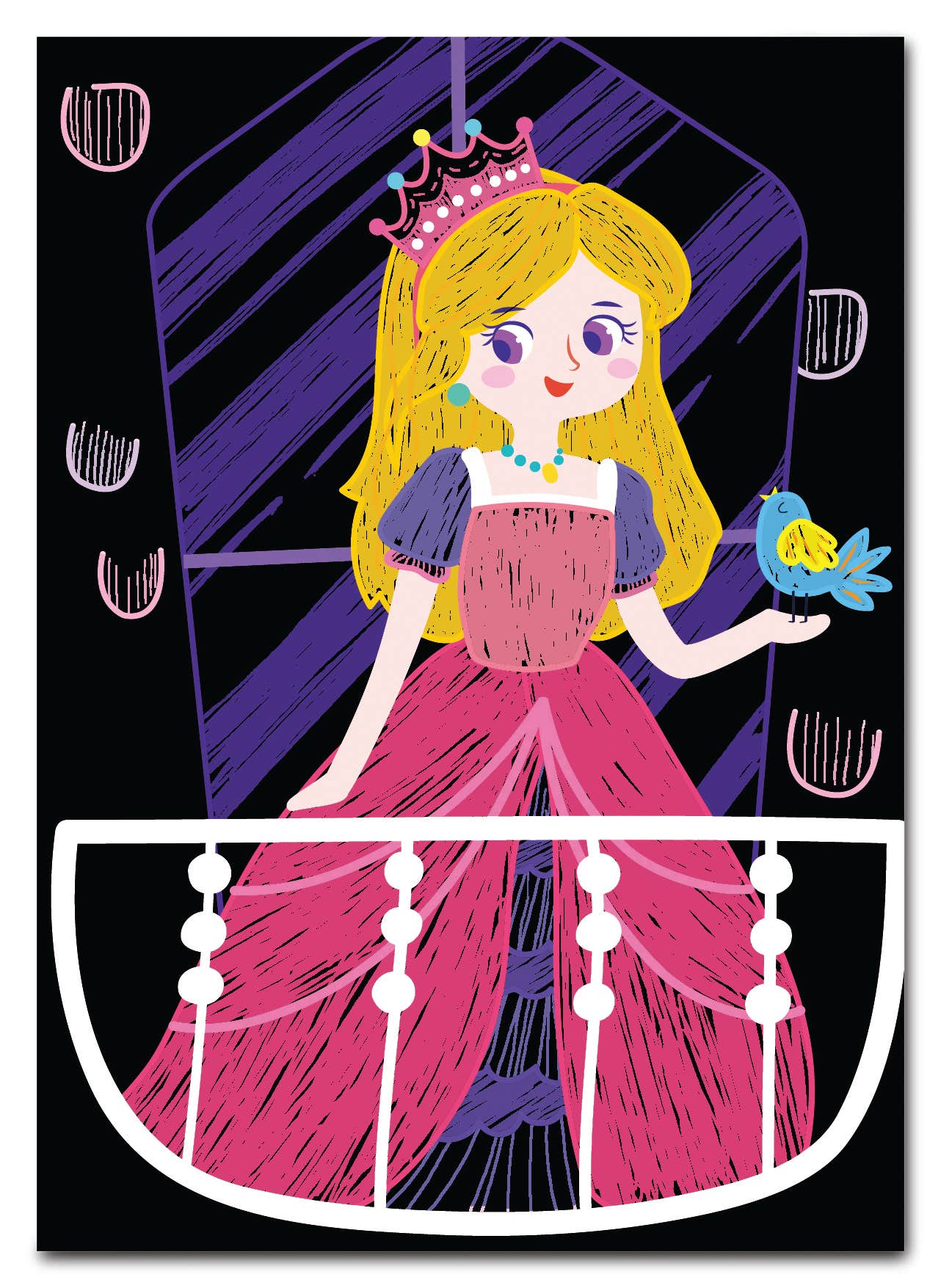 Avenir Mini Scratch Book Princess