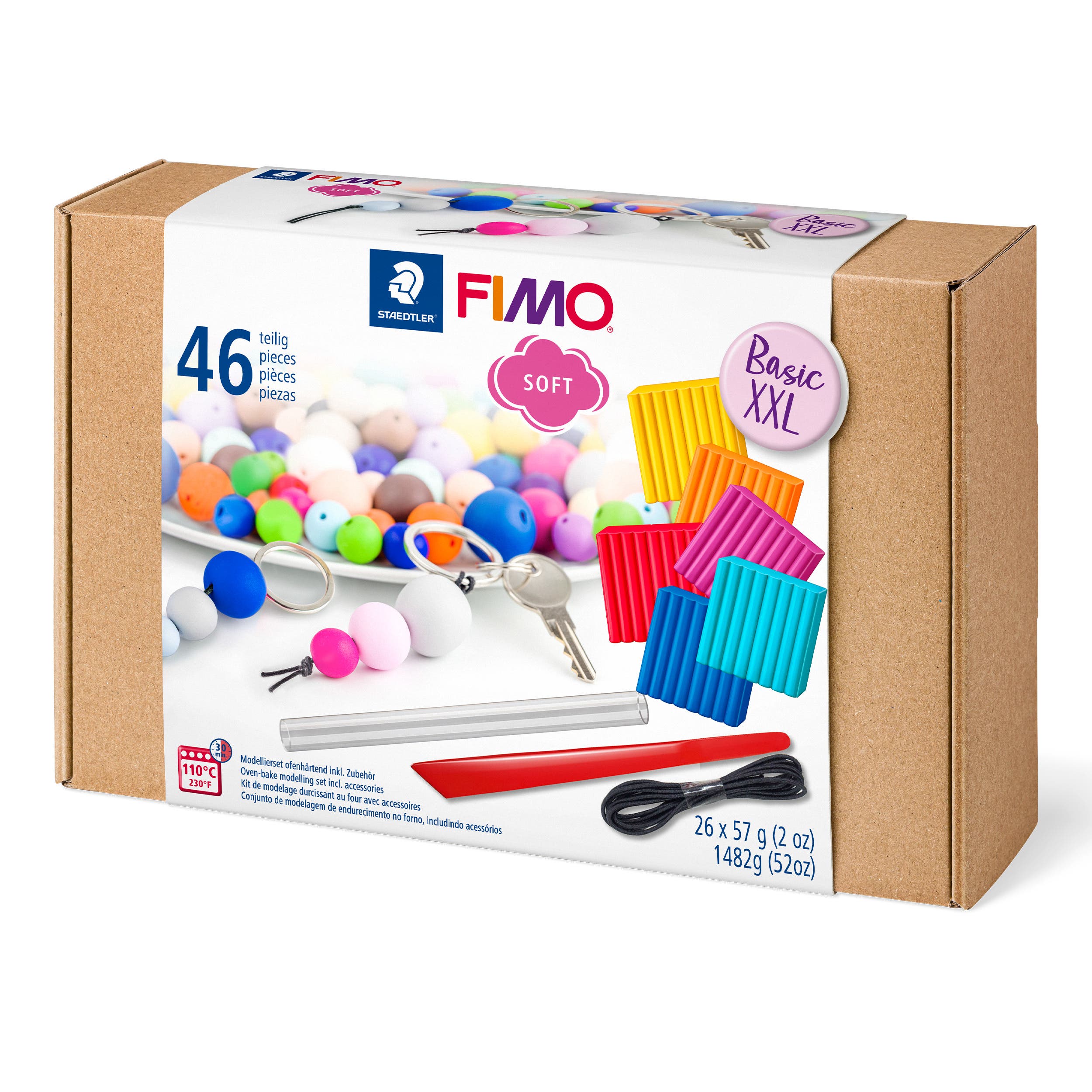 STAEDTLER FIMO Soft Basic Modelling Clay XXL Set