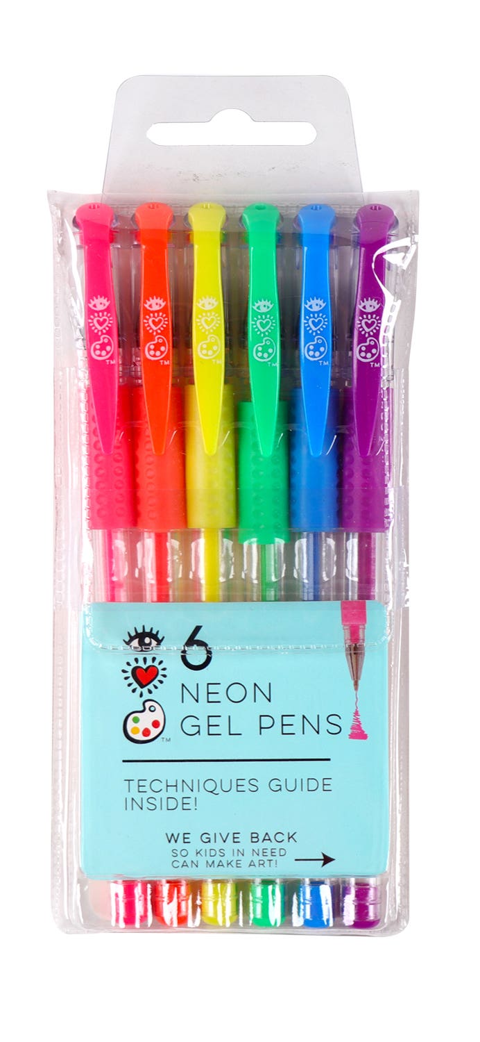 I Heart Art Gel Pen Sets 6