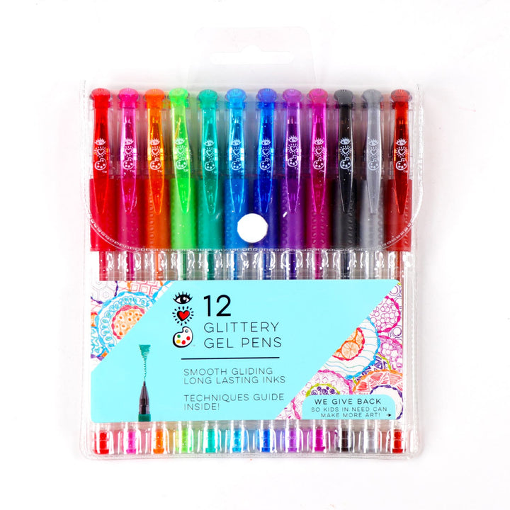 I Heart Art Glitter Gel Pen Set 12