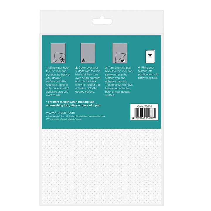 X-Press It Transfer Adhesive Sheet A5 Pack 5