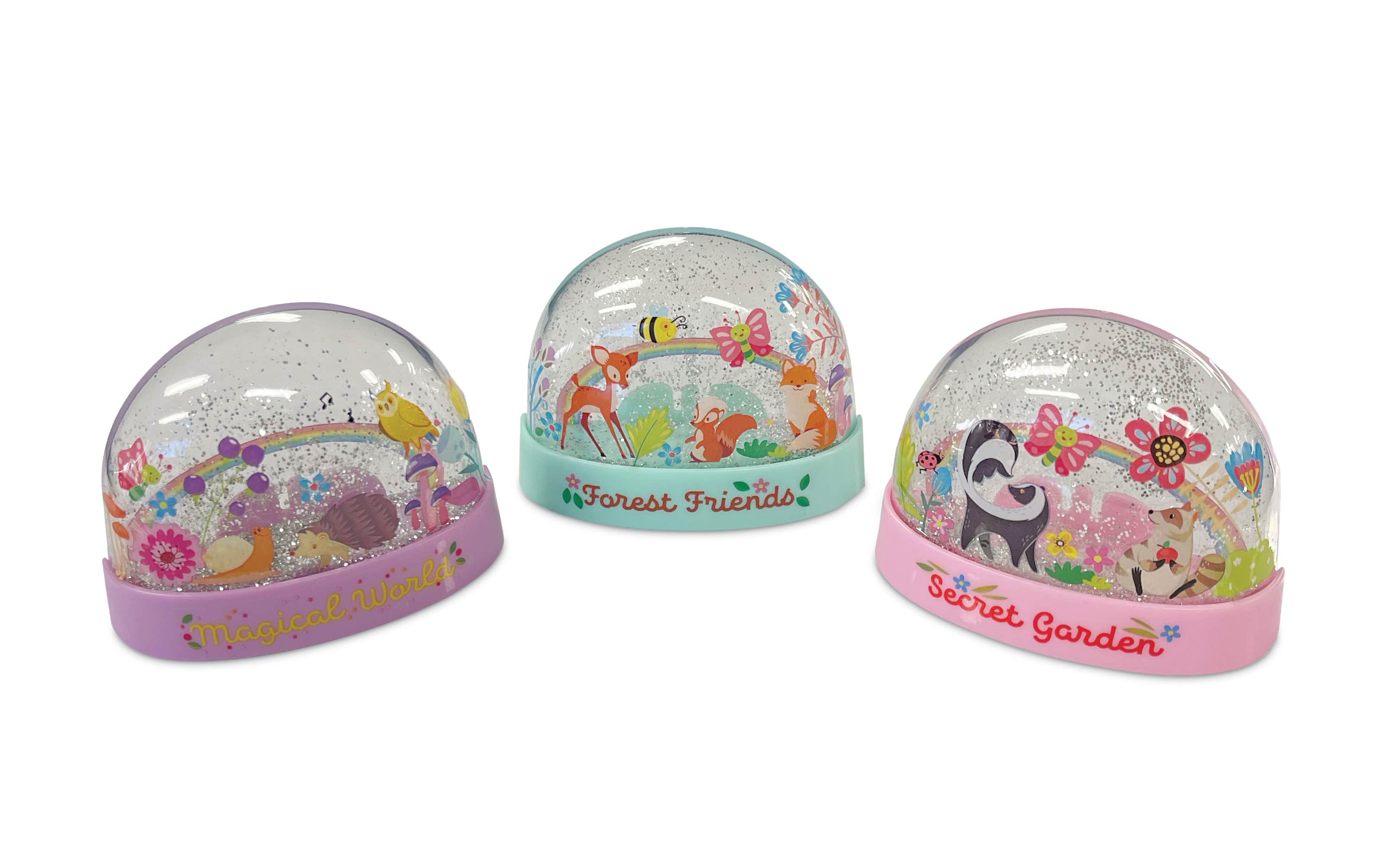 4M Kidzmaker Mini Glitter Rainbow Water Domes Kit