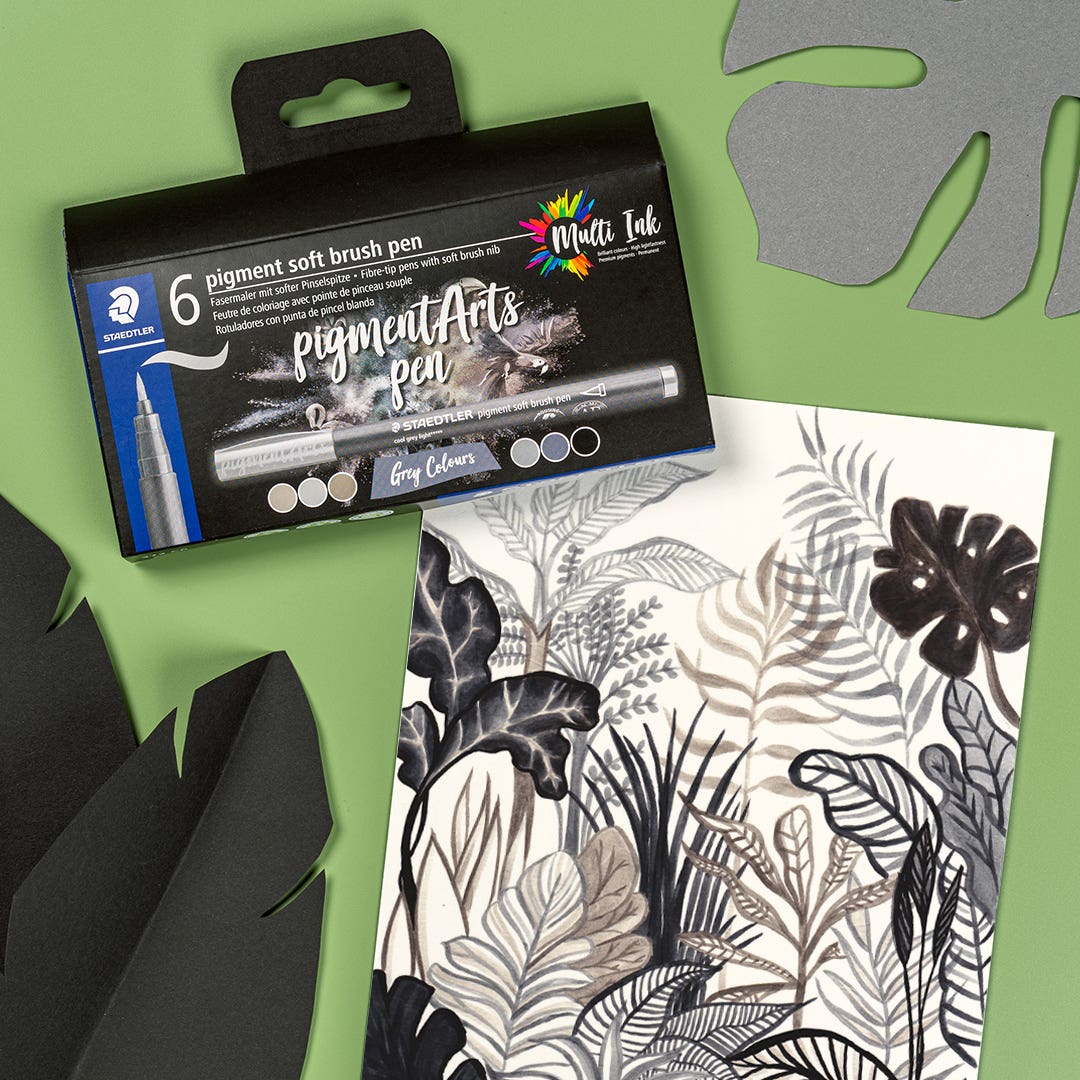 STAEDTLER Pigment Arts Soft Brush Pen Set