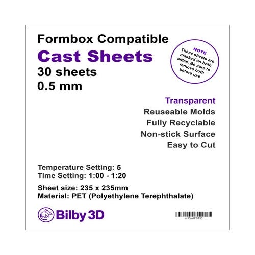 Mayku FormBox Cast Sheet