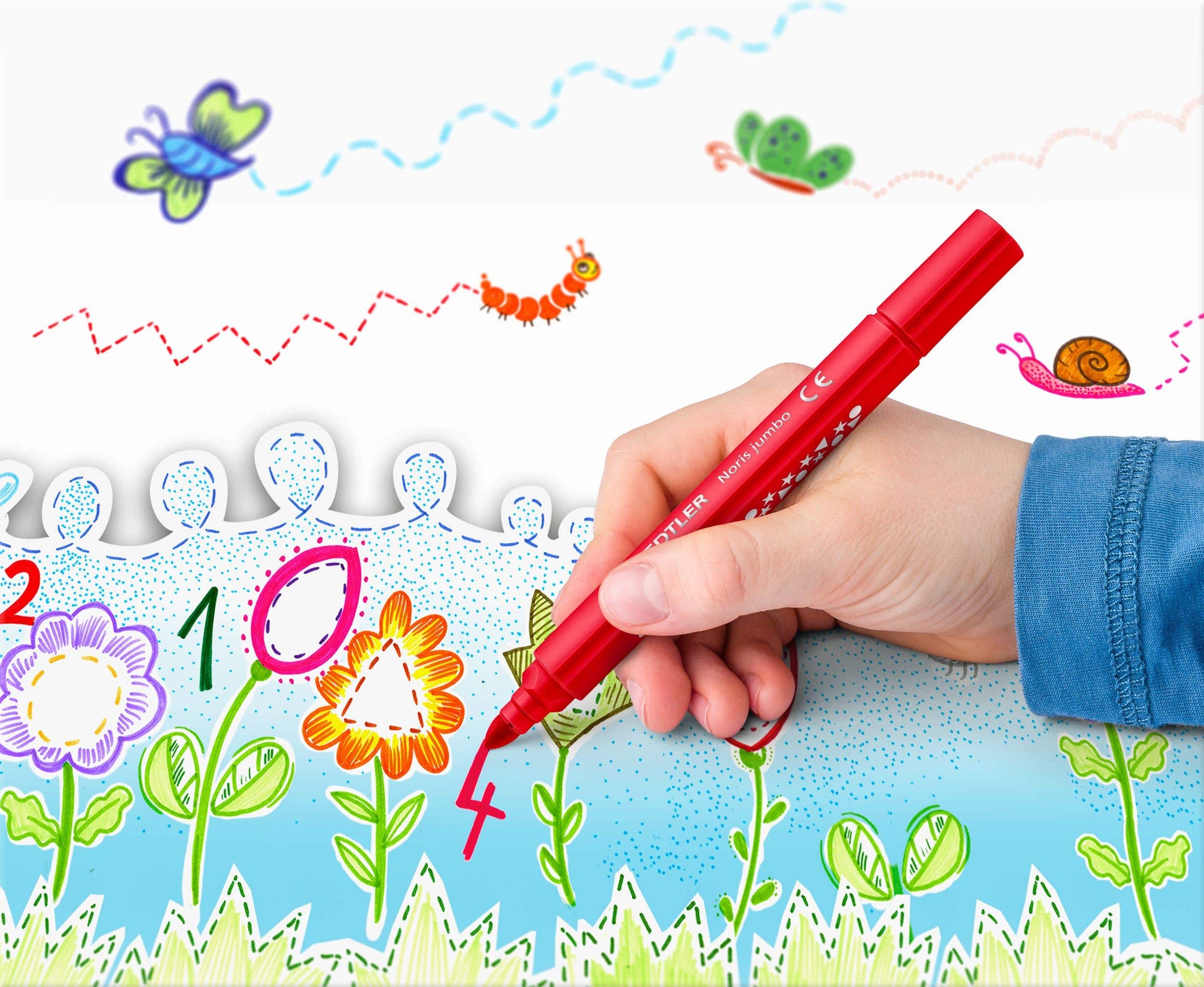STAEDTLER Noris Jumbo Triangular Fibre Tip Pens Broad Set