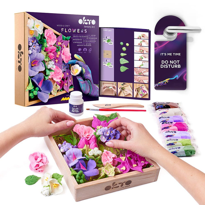 Okto Sensory Wood & Craft DIY Flowers Kit Inspiration