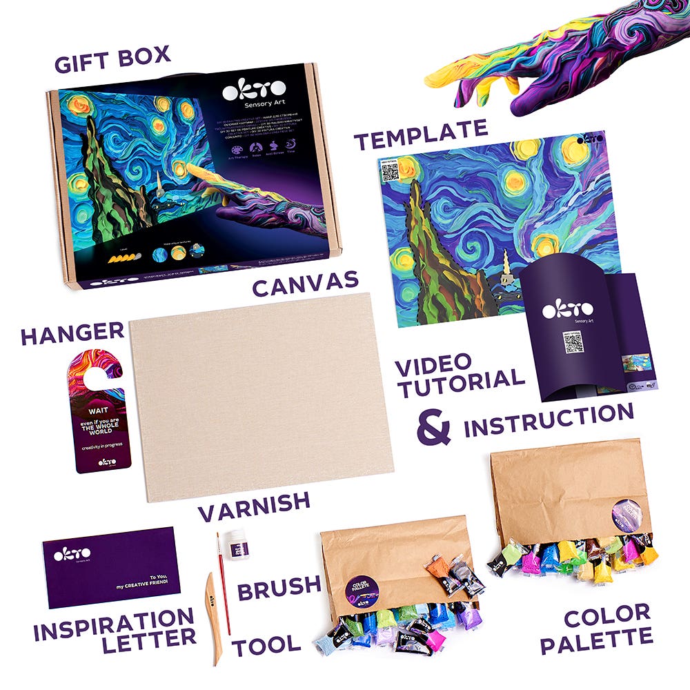 Okto Sensory Art Creative Kit Starry Night