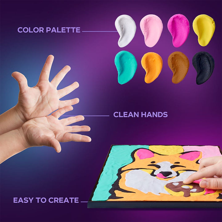 Okto Colouring with Clay By Numbers Kit Fox