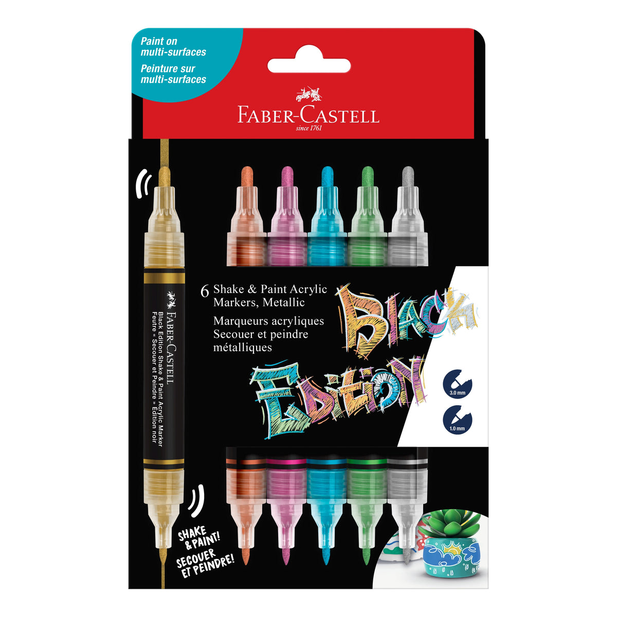 Faber-Castell Black Edition Shake and Paint Marker Sets