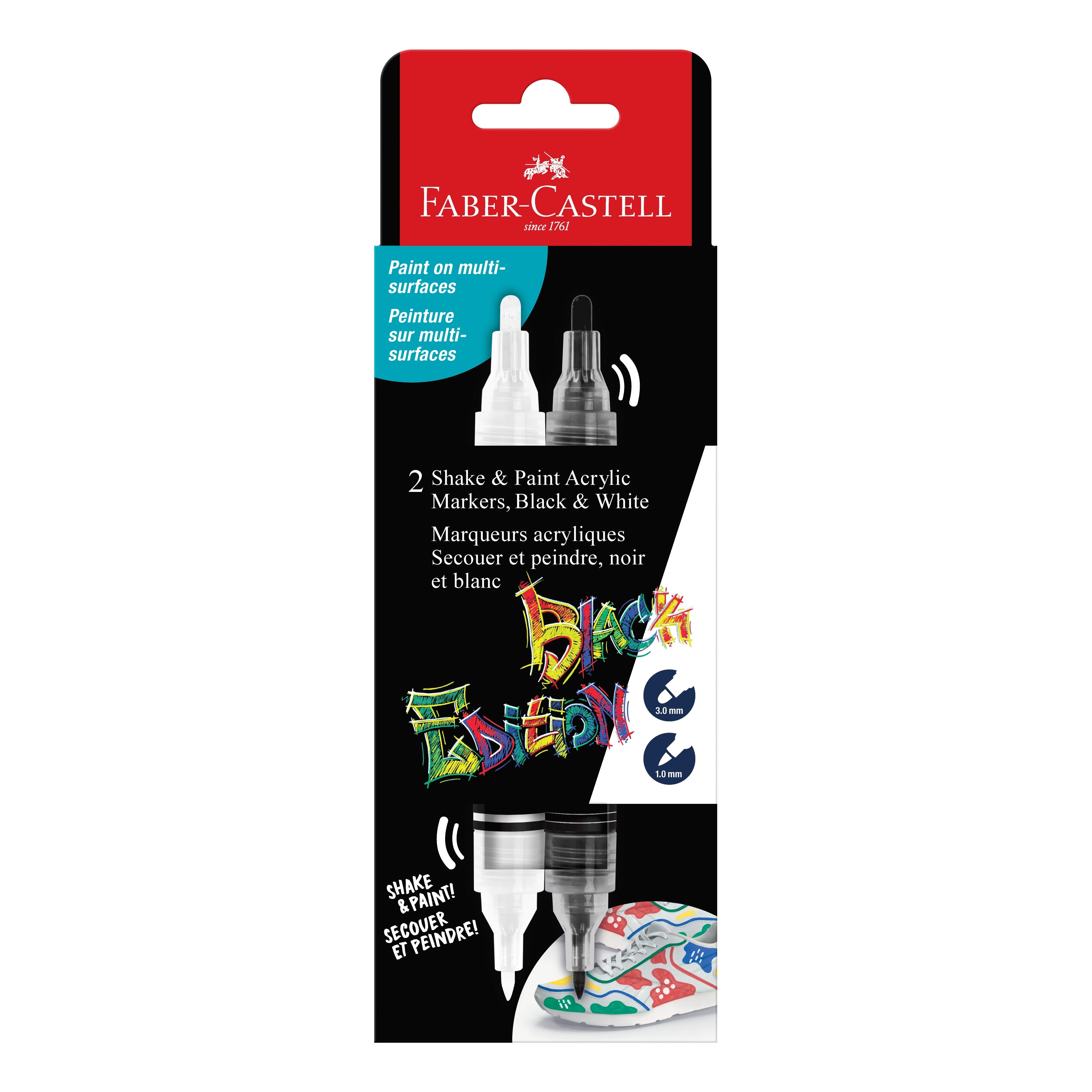 Faber-Castell Black Edition Shake and Paint Marker Sets $4.35 ($8.95) + more up to 60% off Eckersley's Art & Craft sale